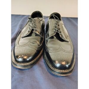 Florsheim Wingtip Oxford Dress Shoes Mens US 11 D Medium Black Leather
